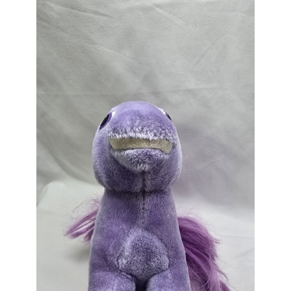 VTG 1983 Hasbro Softies, My Little Pony Blossom Purple Plush Pony Stuffed Toy - Picture 9 of 15